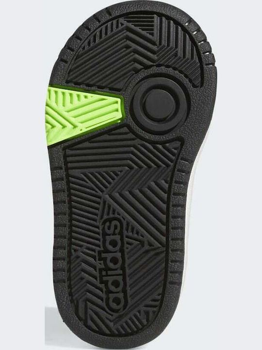 Hoops Hoops 3.0 CF Kids Sports Shoes Basketball with Hoop & Loop Closure Cloud White / Core Black / Solar Green