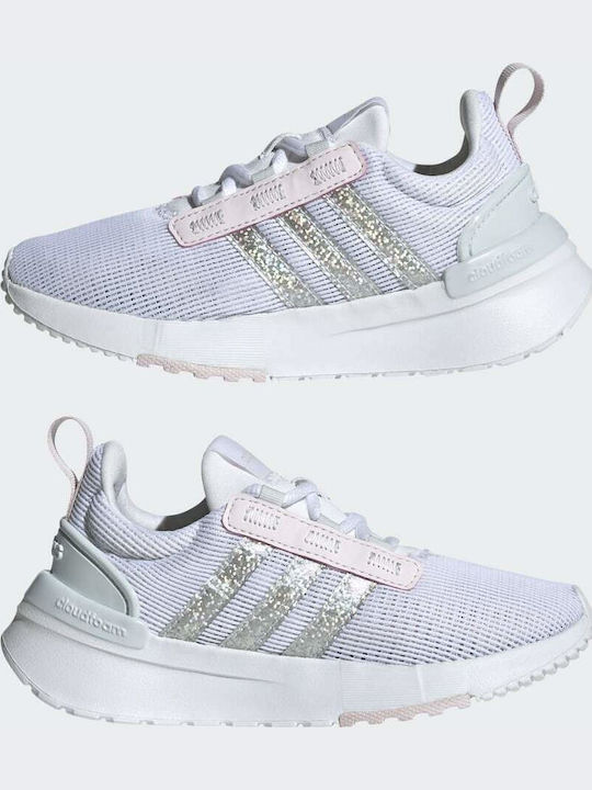 Racer TR21 K Kids Sports Shoes Running with Laces Cloud White / Blue Tint / Almost Pink
