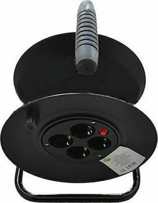 Geyer Extension Reel Cord 3 x 1.5mm²/15m Black