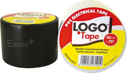 Logo Insulation Tape 48mm x 18.3m 6pcs PVC Electrical White White