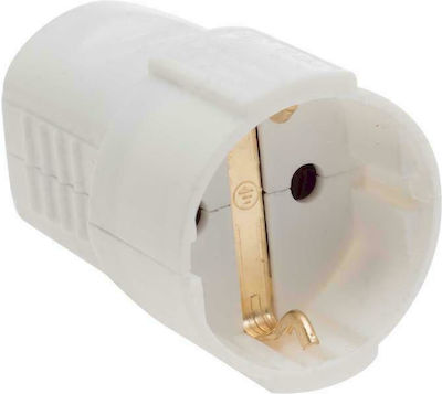 Female Schuko Plug White