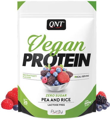 QNT Vegan Protein Fără Gluten & Lactoză cu Aromă de Fructe roșii 500gr