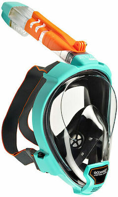 ARIA QR+ Teal Full Face Snorkel Mask L/XL