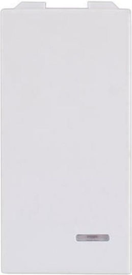 Geyer Recessed Wall Switch Single Without Frame Medium White