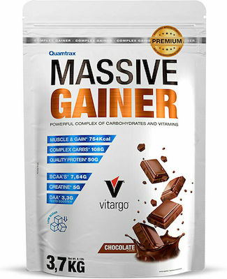 Quamtrax Nutrition Massive Gainer mit Geschmack Strawberry 3.7kg