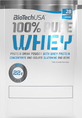 Biotech USA 100% Pure Whey Whey Protein Gluten Free with Flavor Chocolate & Peanut Butter 28gr