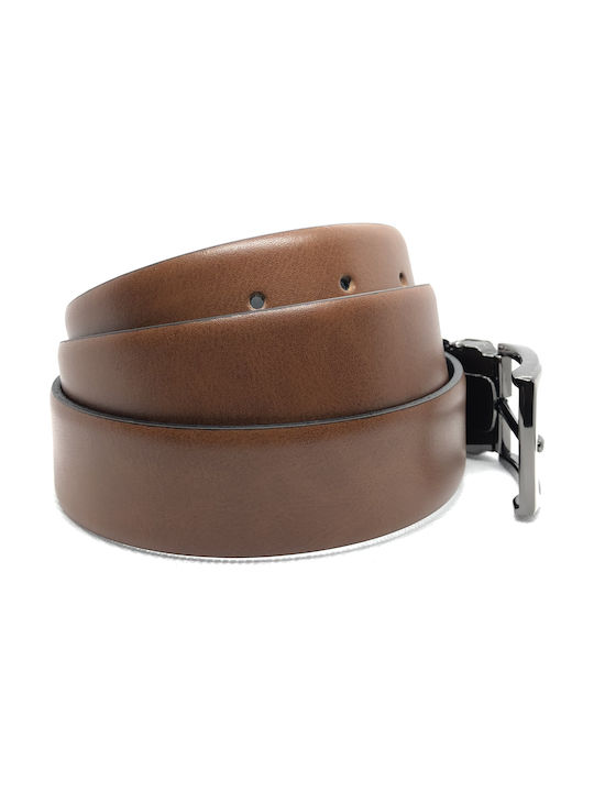 Men's Leather Belt Tabac Brown