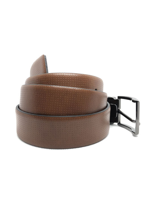 Men's Leather Belt Tabac Brown