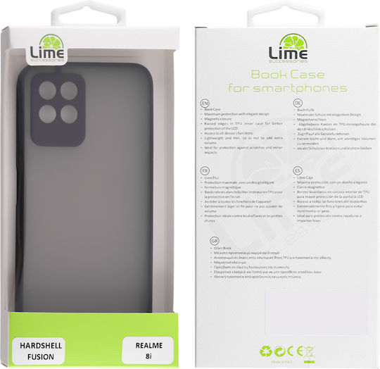 Lime Hardshell Camera Guard Back Cover Πλαστικό Μαύρο (Realme 8i)