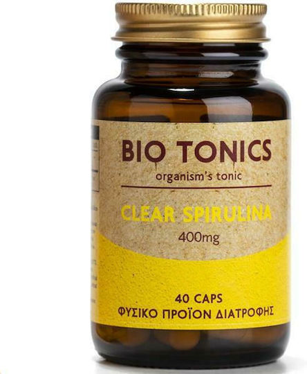 Bio Tonics Spirulina Clară 400mg 40 Capsule
