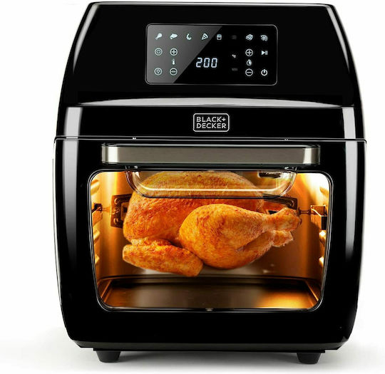 Black & Decker Air Fryer 12lt Μαύρο BXAFO1200E