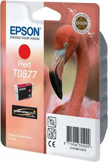 Epson T0877 Original InkJet Printer Ink Red (C13T08774010)