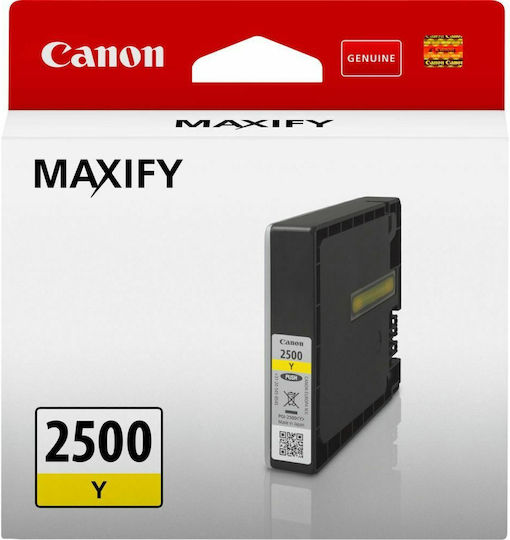 Canon PGI-2500 Оригинален Мастило за мастиленоструен принтер Жълт (9303B001)