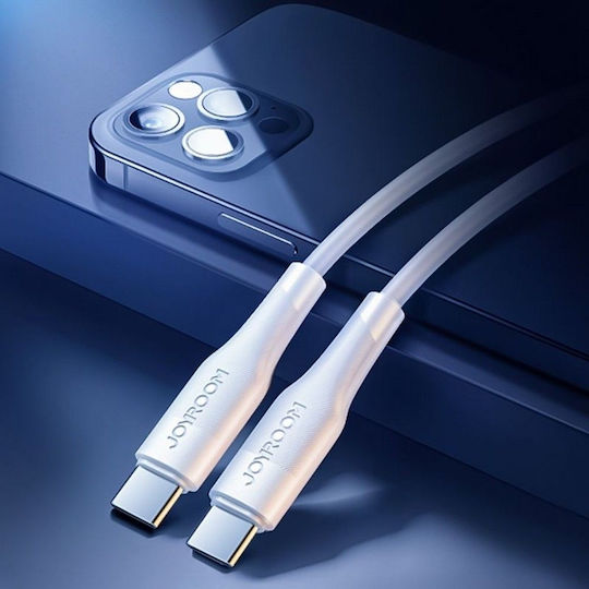 Joyroom S-1830M3 USB 2.0 Cable USB-C Male - USB-C 60W PD White 1.8m