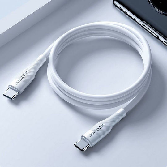 Joyroom S-1830M3 USB 2.0 Cable USB-C Male - USB-C 60W PD White 1.8m