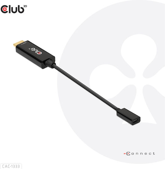 Club3D Μετατροπέας HDMI male σε USB-C female 1τμχ CAC-1333