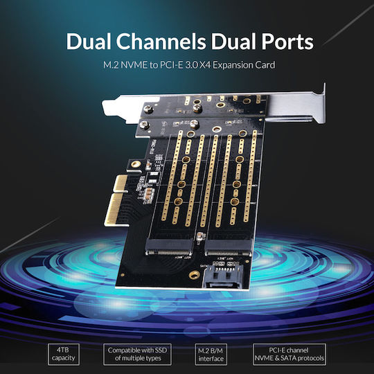 Orico PCIe Controller with 2 M.2 Ports