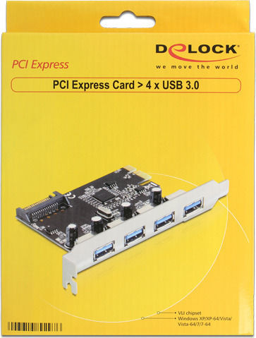 DeLock Κарта PCIe в 4 порта USB 3.0