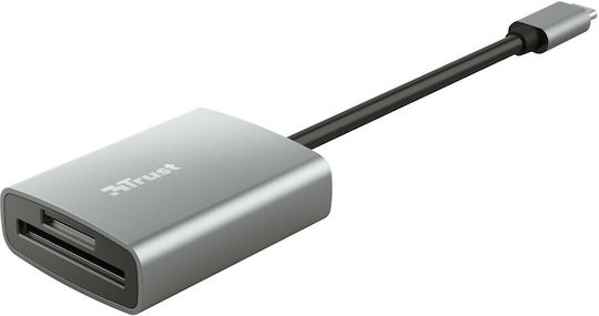 Trust Dalyx Fast Card Reader Type-C για SD Ασημί
