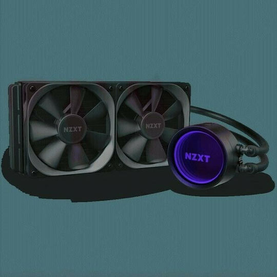 NZXT Kraken X53 Υδρόψυξη Επεξεργαστή Διπλού Ανεμιστήρα 120mm για Socket AM4/1200/115x με RGB Φωτισμό