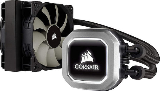 Corsair Hydro Series H75 White Υδρόψυξη Επεξεργαστή Μονού Ανεμιστήρα 120mm για Socket AM4/1200/115x