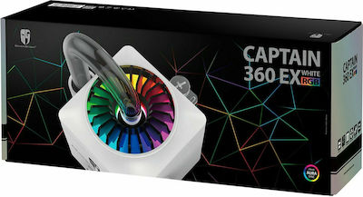 Deepcool Captain 360 EX White RGB Водно охлаждане Троен вентилатор 120мм за Socket /A/M/4/ / / /1/2/0/0/ /1/1/5/x/ Бял
