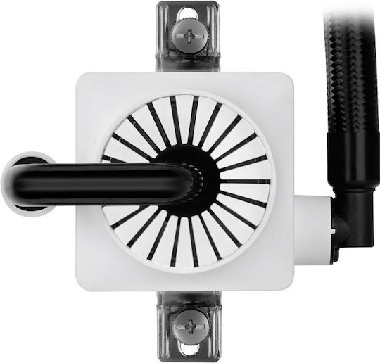 Deepcool Captain 240 EX White Υδρόψυξη Επεξεργαστή Διπλού Ανεμιστήρα 120mm για Socket 1200/115x Λευκή