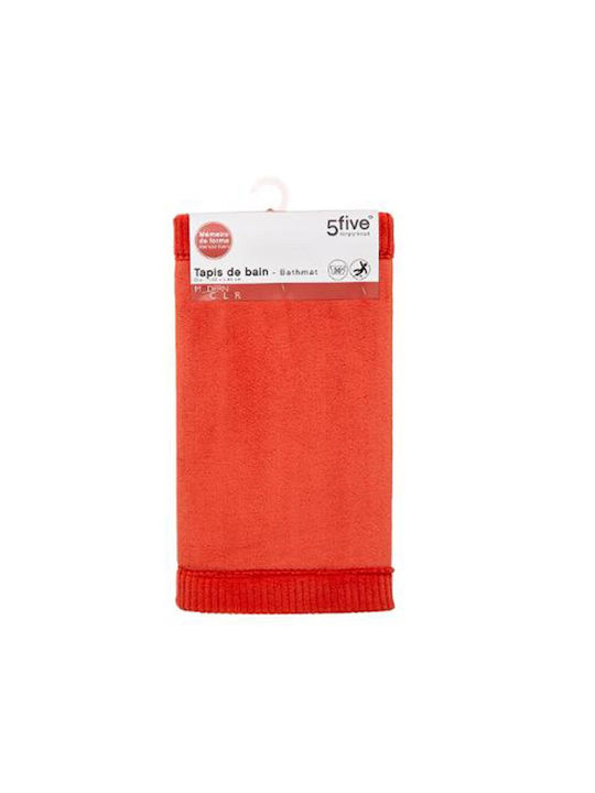5Five Non-Slip Bath Mat 174561E Red 50x80cm