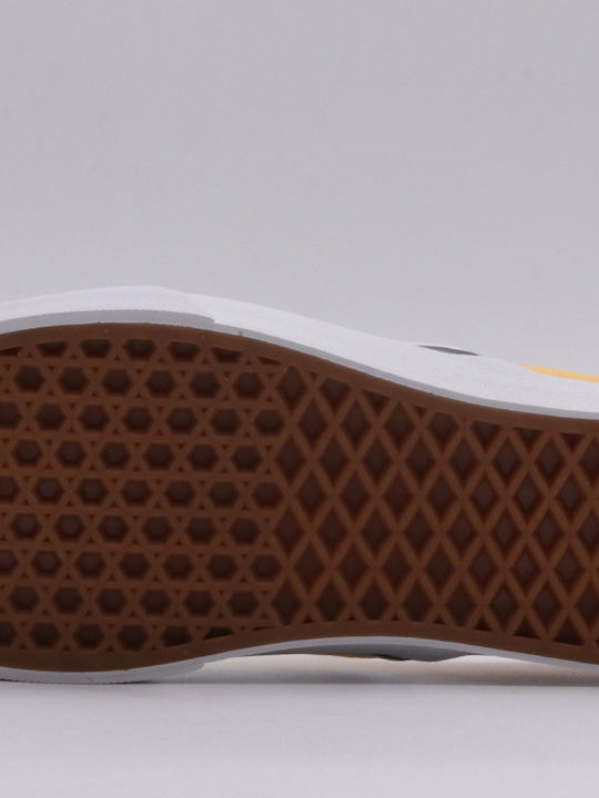 Classic Checkerboard Men's Canvas Slip-Ons Yellow
