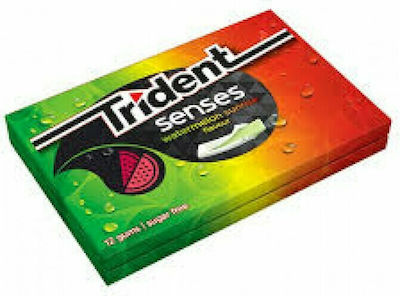 Trident 14 Chewing gum Senses with Καρπούζι Flavour Sugar Free 27gr