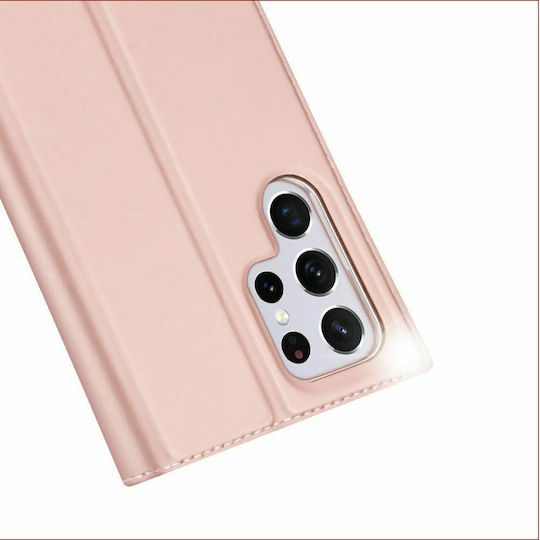 Dux Ducis Skin Pro Book Piele artificială Rose Gold (Galaxy S22 Ultra 5G)