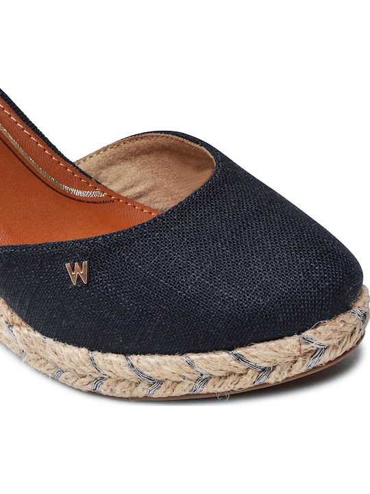 Brava Damenplattformen im Espadrilles-Stil Marineblau