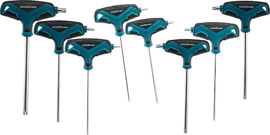 Bormann Pro BHT1662 T-Shaped Torx Wrench T10 8pcs