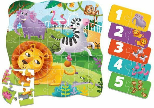 Παιδικό Puzzle Ζωολογικός Κήπος για 3+ Ετών 49pcs Roter Kafer