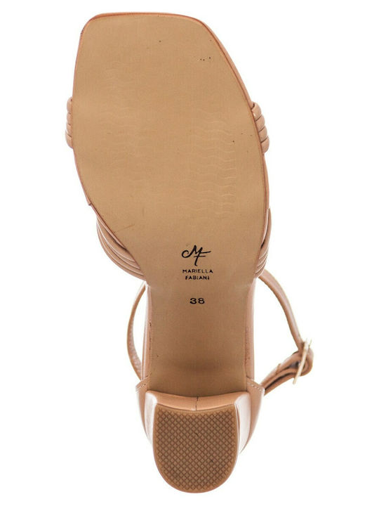 Leder Sandalen Beige