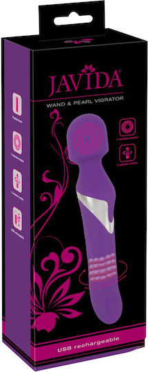 Javida Wand & Pearl Vibrator Δονητής Μασάζ 24cm Purple