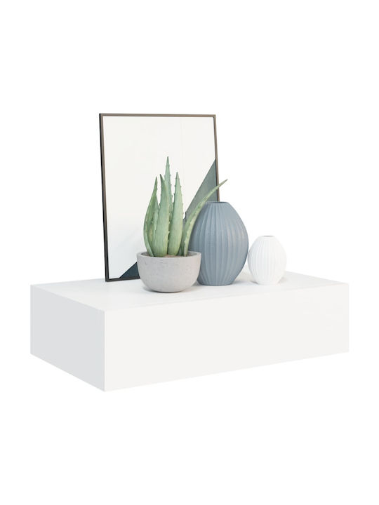 White Wall Shelves (2 Pieces) 40x23.5x10cm
