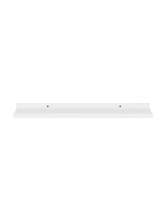 Shelves Wall White 4pcs 60x9x3cm