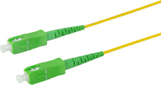 LogiLink Καλώδιο Οπτικής Ίνας SC/APC-SC/APC 20m Κίτρινο
