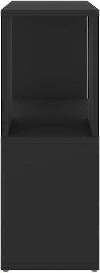 Bibliotecă Neagră 60x24x63 cm