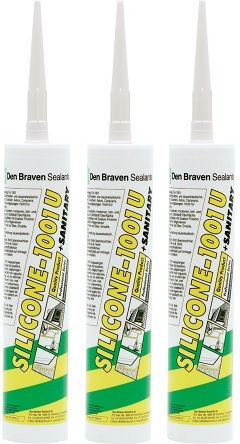 Bostik Den Braven 1001U Sealant Silicone Brown 280ml