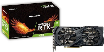 Manli GeForce RTX 3060 12GB GDDR6 Dual LHR Κάρτα Γραφικών (M