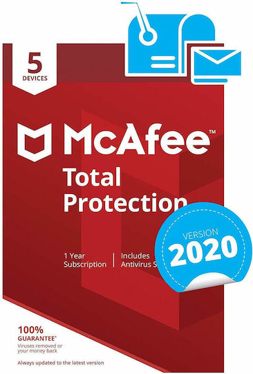 McAfee Total Protection 2020 για 5 Συσκευές και 1 Έτος Χρήσης (Ηλεκτρονική Άδεια)