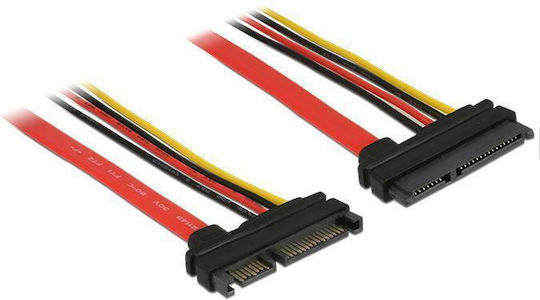 DeLock 22-Pin SATA III - 22-Pin SATA III 0.1cm Κόκκινο 83802