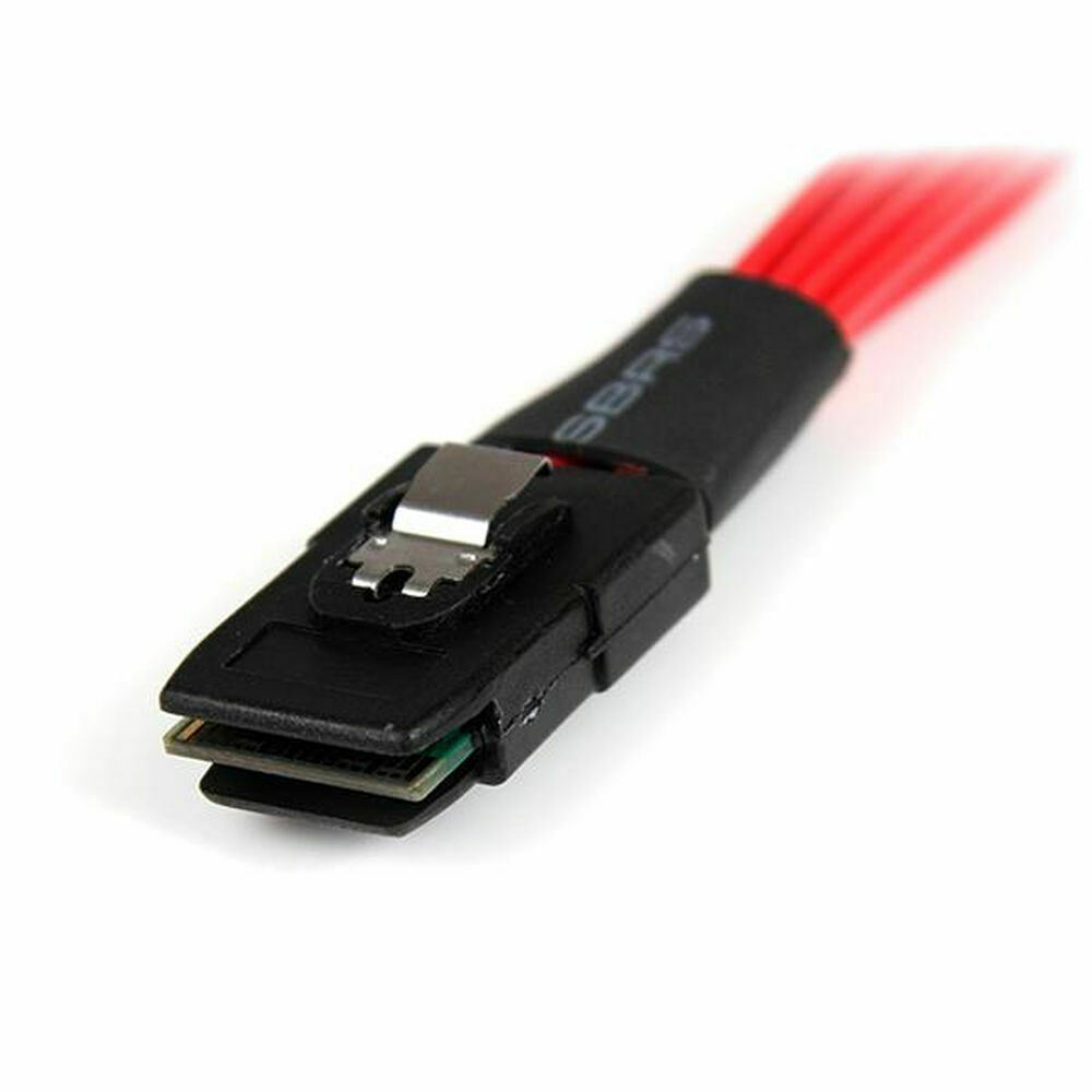 StarTech Mini SAS to 7-Pin SATA III Cable 50cm Red (SAS8087S450
