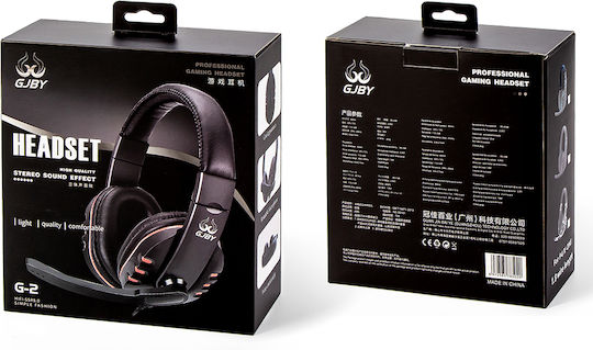 Gjby GJBY G2 Надушници Геймърски слушалки с връзка 3,5 мм Black/Blue