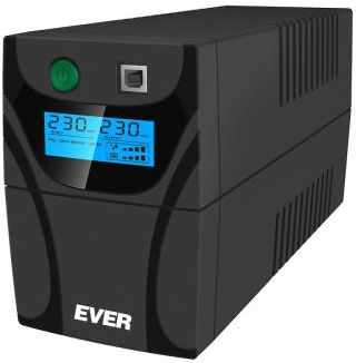 Ever EASYLINE 850 AVR USB USV 850VA 480W mit 2 Schuko Steckdosen