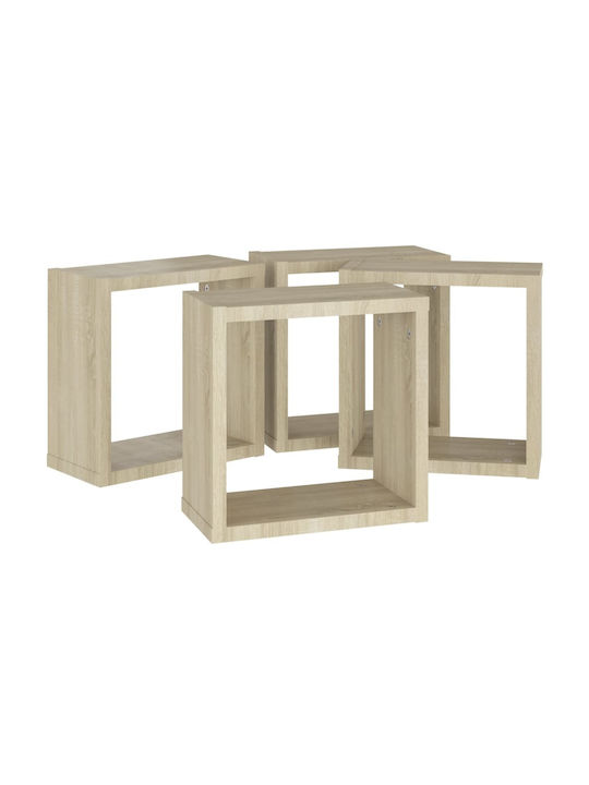 Wall Shelves Sonoma 4 Pieces 30x15x30cm