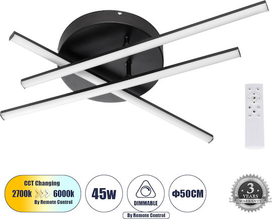 GloboStar Draco Πλαφονιέρα LED με Τηλεχειριστήριο GloboStar Draco Πλαφονιέρα LED με Τηλεχειριστήριο