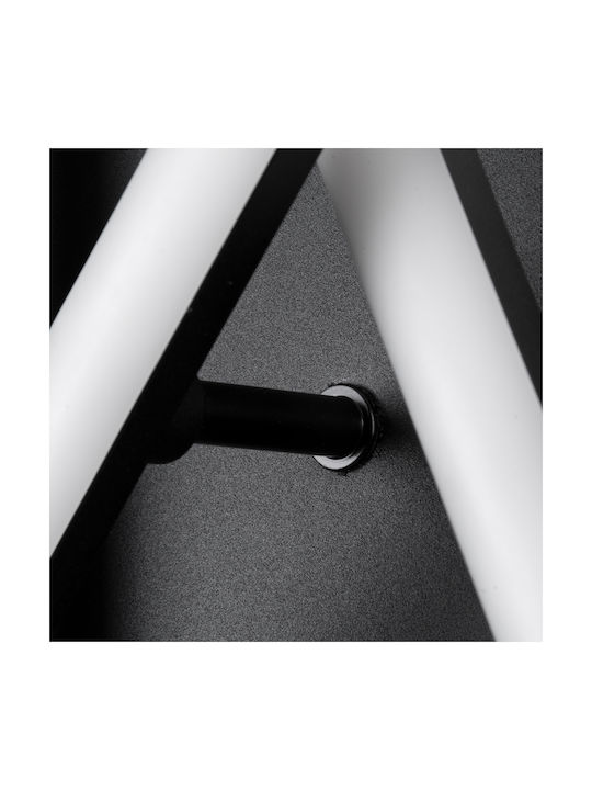 GloboStar Draco Ceiling Mount Light 50cm Black with Integrated LED and Remote Control